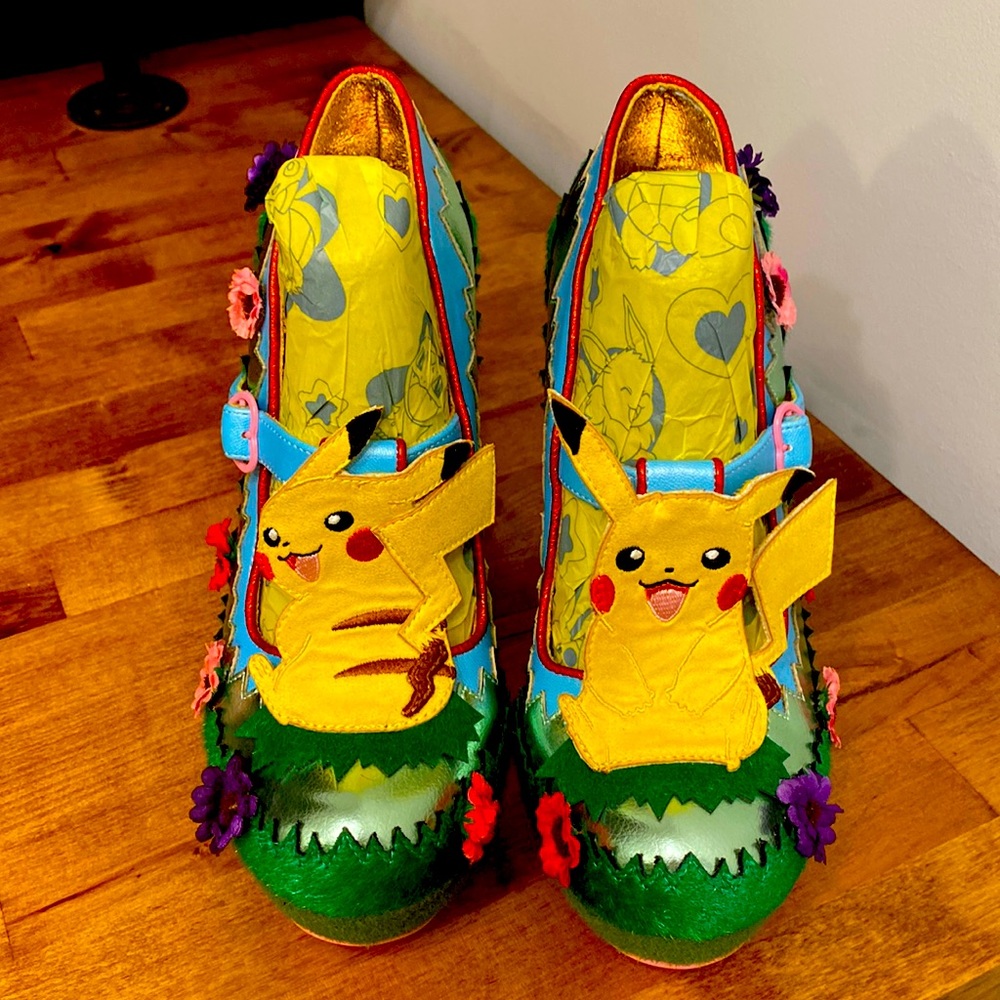IRREGULAR CHOICE WOMENS POKEMON JOURNEY ON HIGH HEEL NIB
